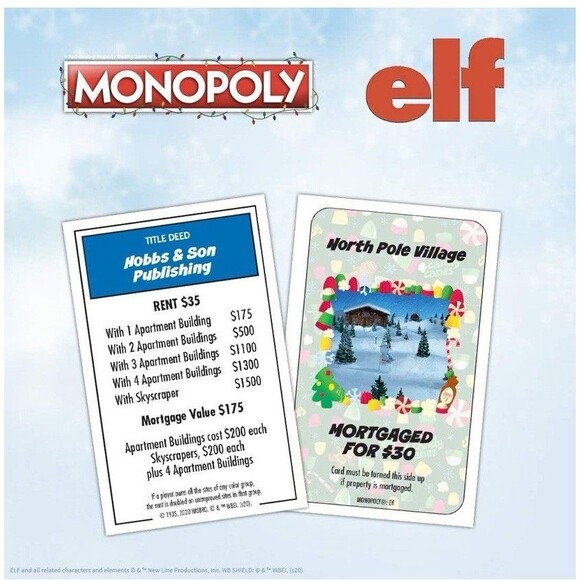 Monopoly Elf Edition – USAopoly 2019 – Sealed! Will Ferrell Christmas Board Game - Picture 4 of 16